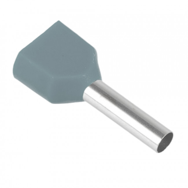 LD406-7510 Наконечник штыревой втулочный изолированный НШВИ(2) 0,75-10 (упаковка 100 шт), артикул STEKKER 50384