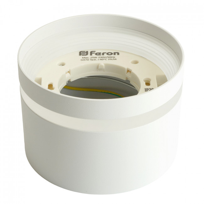 Светильник потолочный Feron HL372 LUNA 25W, 230V, GX70, белый, артикул FERON 48736