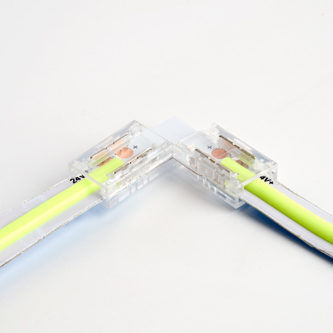 Соединитель угловой 10мм для ленты COB LS530, LD178, артикул FERON 48275