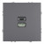 Розетка 2-местная USB + Type C (механизм), STEKKER, 250В, 20W, серия Эмили, RST10-5115-10, платиново-серый, soft touch, артикул STEKKER 49957