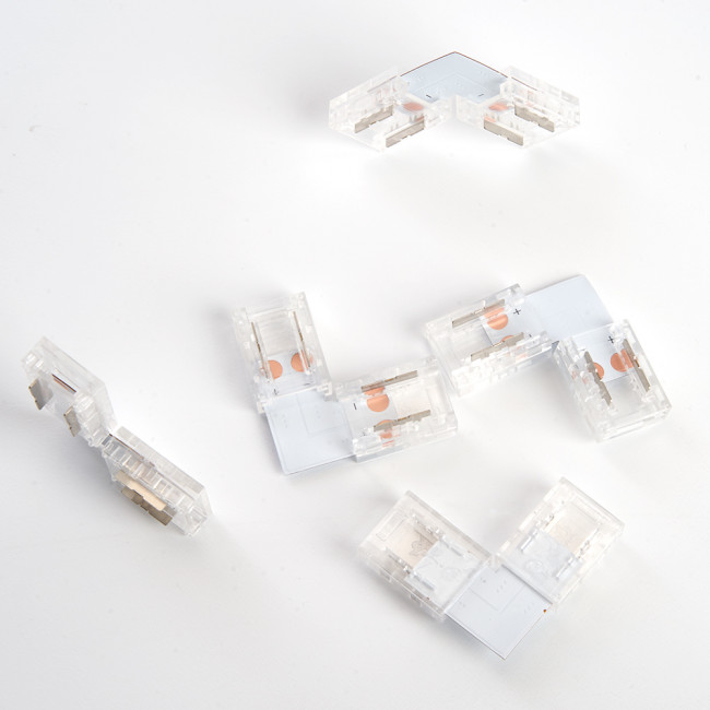 Соединитель угловой 12мм для ленты COB LS530, LD179, артикул FERON 48276