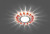 Светильник встраиваемый с белой LED подсветкой Feron CD902 потолочный MR16 G5.3 прозрачный-красный, артикул FERON 28974 Светильник встраиваемый с белой LED подсветкой Feron CD902 потолочный MR16 G5.3 прозрачный-красный, артикул FERON 28974