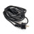 Сетевой шнур для гирлянд 3м, 2*0,5мм2, IP44, черный, DM403, артикул FERON 48190