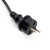 Сетевой шнур для гирлянд 3м, 2*0,5мм2, IP44, черный, DM403, артикул FERON 48190