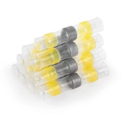 Гильза соединительная изолированная STEKKER LD302-4060 с припоем 4-6мм, прозрачный желтый