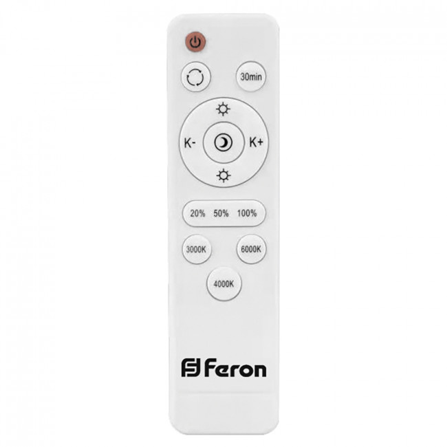 Светодиодный управляемый светильник накладной Feron AL5200 DIAMOND тарелка 36W 3000К-6000K белый, артикул FERON 29635