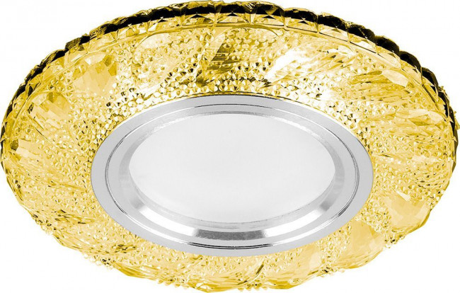 Светильник встраиваемый с белой LED подсветкой Feron CD907 потолочный MR16 G5.3 желтый, артикул FERON 28978
