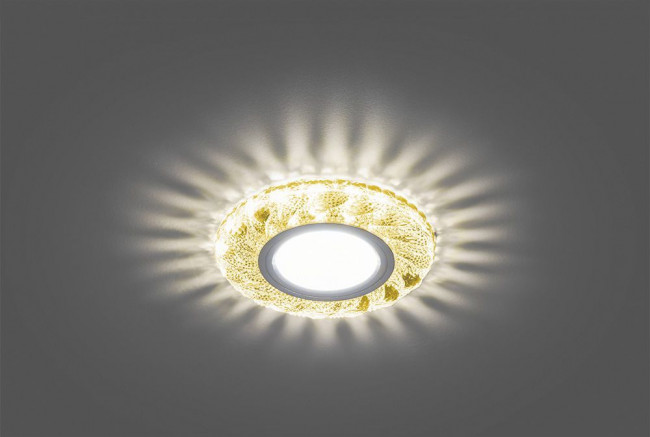 Светильник встраиваемый с белой LED подсветкой Feron CD907 потолочный MR16 G5.3 желтый, артикул FERON 28978