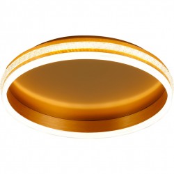 Светодиодный управляемый накладной светильник Feron AL5880 Shinning ring 80W теплый-дневной-холодный свет (3000К-6500K) золото