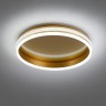 Светодиодный управляемый накладной светильник Feron AL5880 Shinning ring 80W теплый-дневной-холодный свет (3000К-6500K) золото 41694 