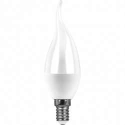 Лампа светодиодная SAFFIT SBC3711 Свеча на ветру E14 9W холодный свет (6400К)