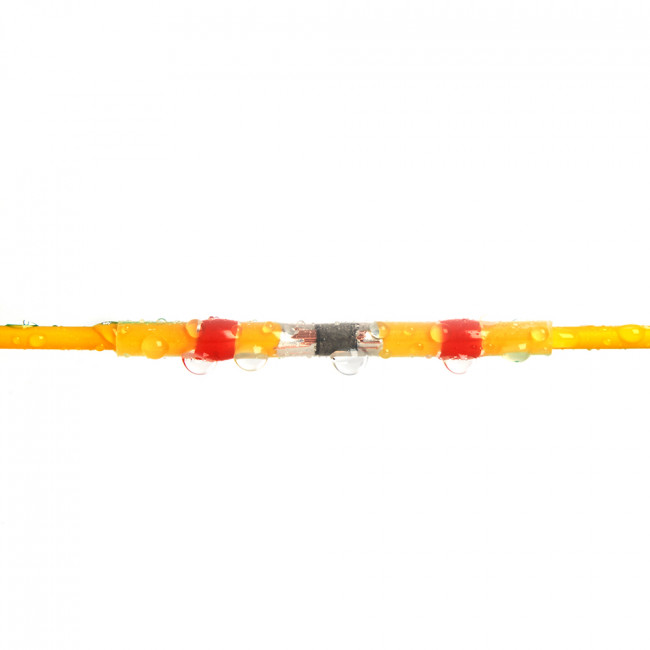 LD302-4060 ГСИ термоусаживаемая с припоем 4-6 мм2 48A, прозрачный/желтый (DIY упак 10шт), артикул STEKKER 49162
