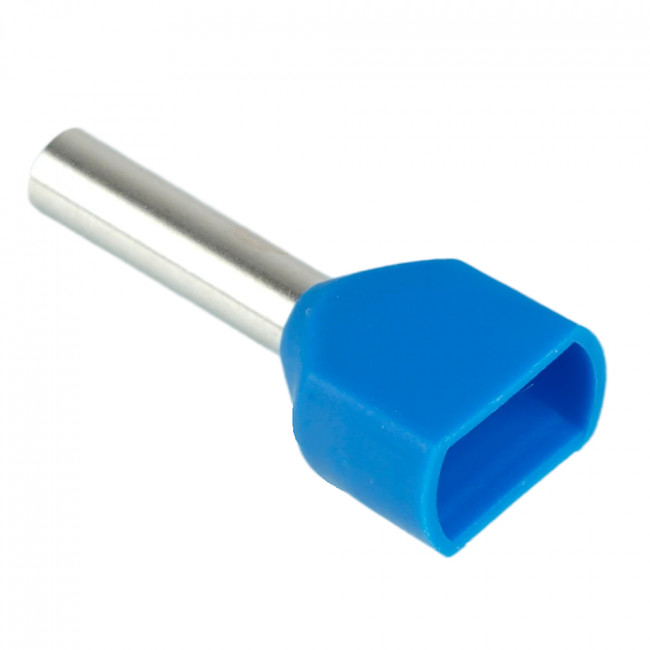 LD406-7508 Наконечник штыревой втулочный изолированный НШВИ(2) 0,75-8 (DIY упаковка 25 шт), артикул STEKKER 50406