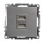 Розетка USB 2-местная (механизм), STEKKER GLS10-7115-03, 250B, 2,1А, серия Катрин, серебро, артикул STEKKER 39588 Розетка USB 2-местная (механизм), STEKKER GLS10-7115-03, 250B, 2,1А, серия Катрин, серебро, артикул STEKKER 39588