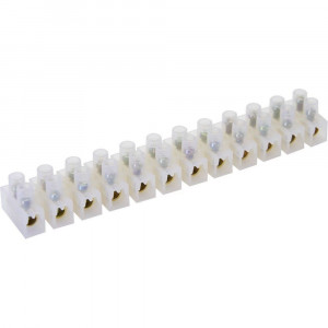LD227-6A Зажим винтовой изолированный 450В, 6А, 12 пар, полиэтилен DIY