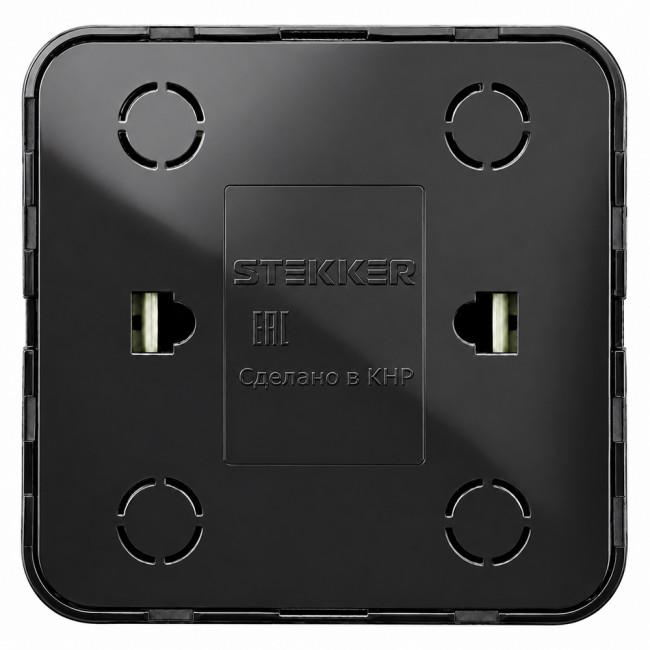 Розетка RJ-45 открытой установки, 1-местная, STEKKER, серия София, черный, MST00-20-02, артикул STEKKER 49312 Розетка RJ-45 открытой установки, 1-местная, STEKKER, серия София, черный, MST00-20-02, артикул STEKKER 49312
