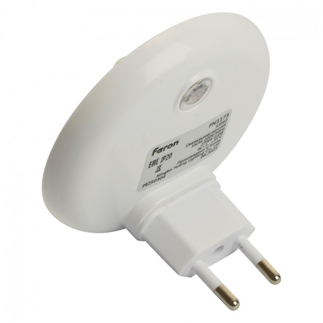 Светильник ночник Feron FN1173 0,6W 220V, желтый, артикул FERON 52062