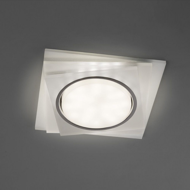 Светильник встраиваемый с белой LED подсветкой Feron CD5023 потолочный GX53 без лампы, матовый, артикул FERON 40521
