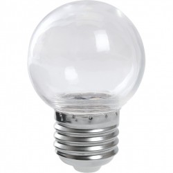 Лампа светодиодная Feron LB-37 Шарик E27 1W теплый свет (2700K) прозрачный