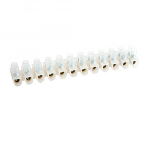 LD227-15A Зажим винтовой изолированный 450В, 15А, 12 пар, полиэтилен DIY