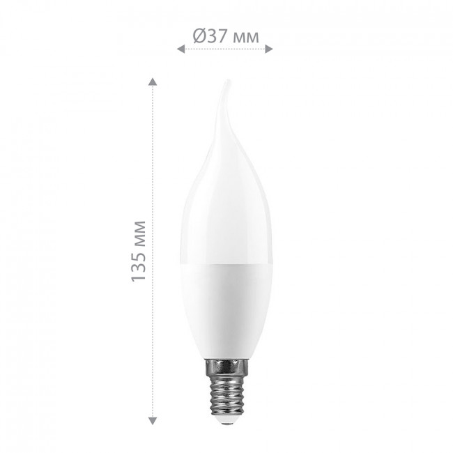 Лампа светодиодная Feron LB-770 Свеча на ветру E14 11W 175-265V 6400K, артикул FERON 25952 Лампа светодиодная Feron LB-770 Свеча на ветру E14 11W 175-265V 6400K, артикул FERON 25952