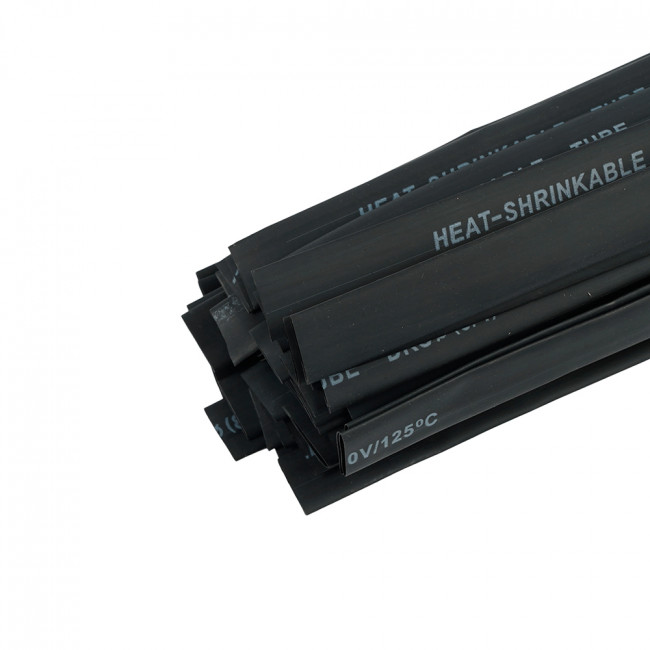 Термоусадочная трубка STEKKER HST-1050-100BK, длина 100 см., коэф. усадки 2:1, черный, артикул STEKKER 39732