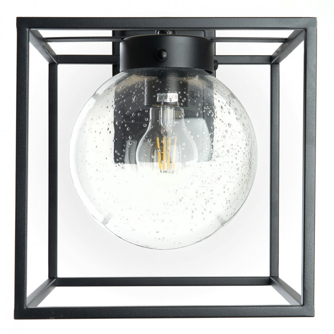 Светильник садово-парковый Feron PL711 на стену вниз  60W E27 230V, черный, артикул FERON 48385