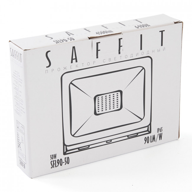 Светодиодный прожектор SAFFIT SFL90-50 IP65 50W 6400K белый, артикул SAFFIT 55073