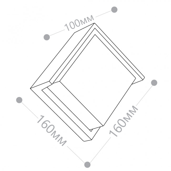 Светильник уличный светодиодный Feron DH108, 12W, 720Lm, 4000K, черный, артикул FERON 06350