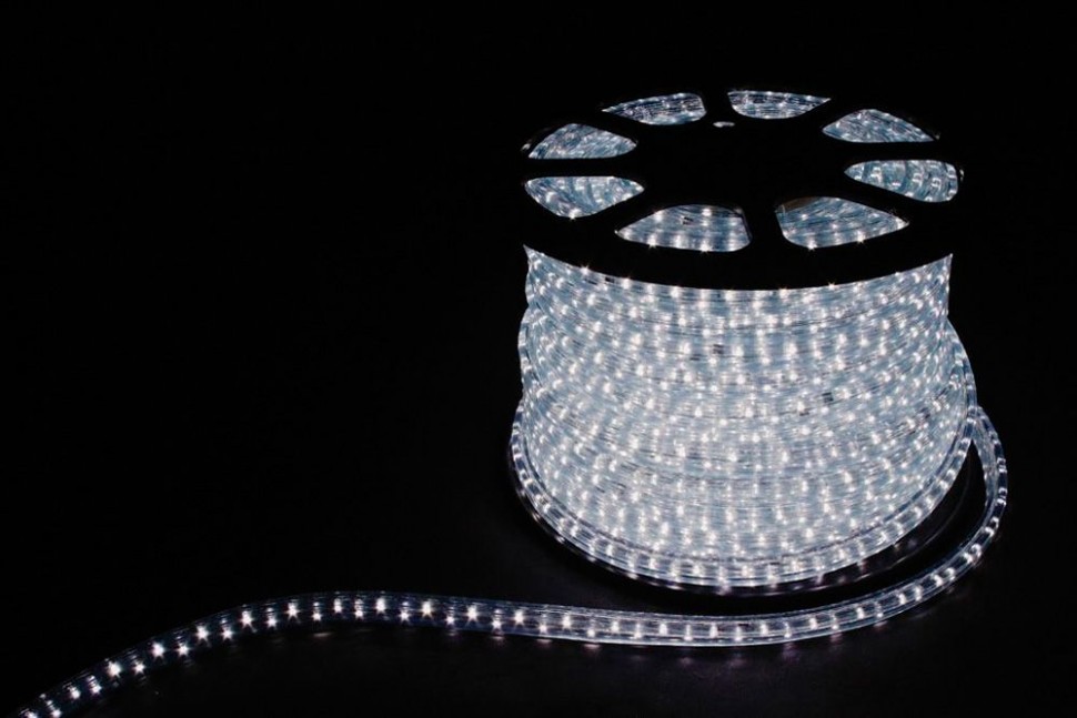 Дюралайт (световая нить) со светодиодами, 3W 50м 230V 72LED/м 11х17мм, белый 7000K, LED-F3W