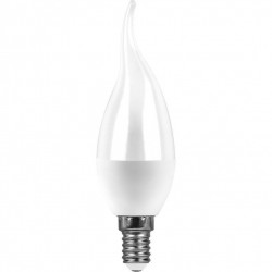 Лампа светодиодная SAFFIT SBC3707 свеча на ветру С37Т E14 7W холодный свет (6400K)