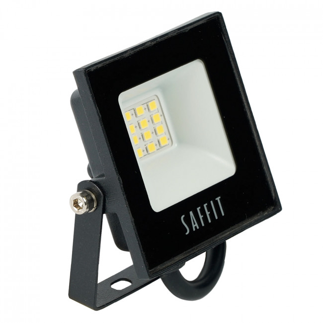 Светодиодный прожектор SAFFIT SFL90-10 IP65 10W 6400K черный, артикул SAFFIT 55067