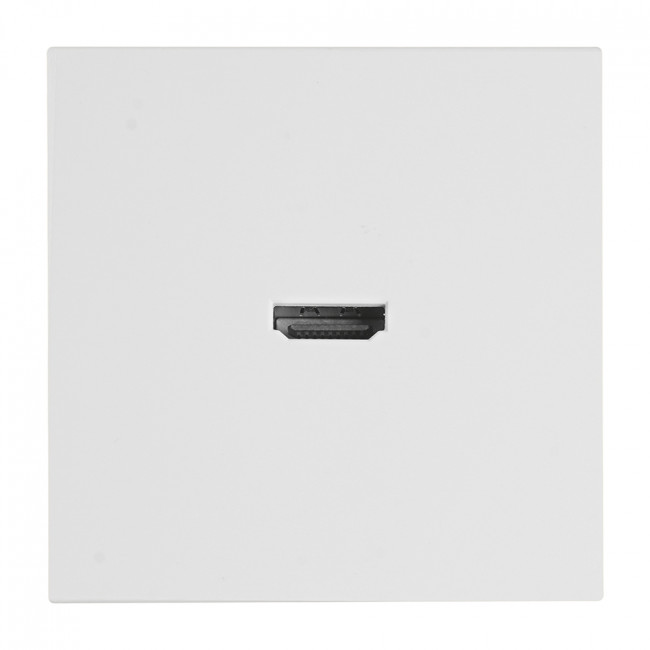 Розетка HDMI 2.0 Type A (механизм), STEKKER, серия Эмили, RST00-5118-01, белый фарфор, soft touch, артикул STEKKER 50827