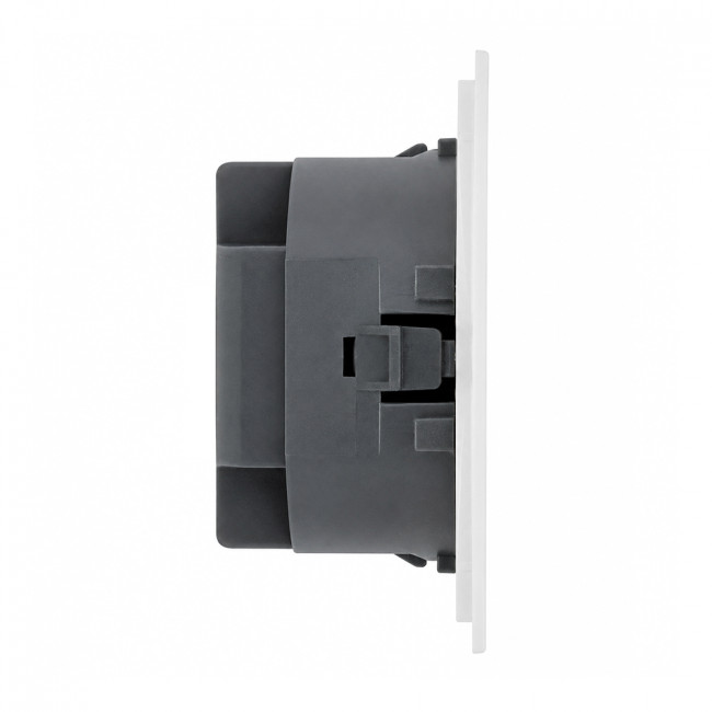 Розетка HDMI 2.0 Type A (механизм), STEKKER, серия Эмили, RST00-5118-01, белый фарфор, soft touch, артикул STEKKER 50827