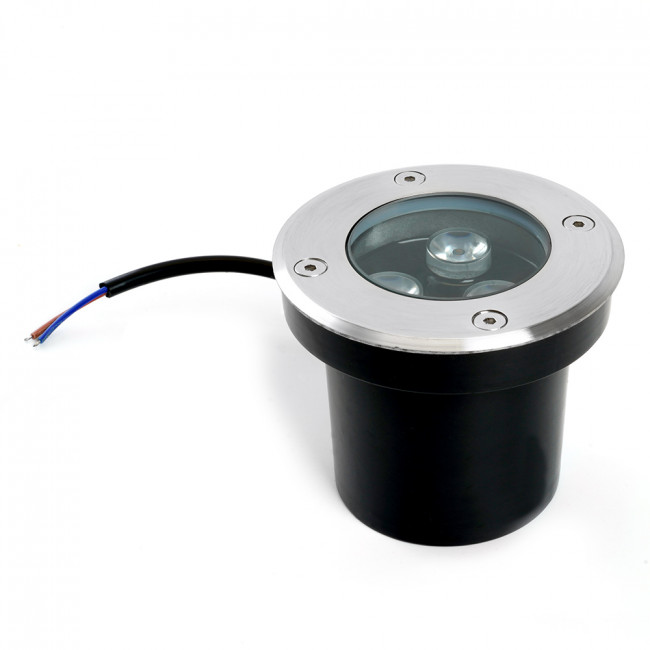 Светодиодный светильник тротуарный (грунтовый) Feron SP2801, 3W, AC/DC12-24V, низковольтный, 4000К, черный,100*H80mm, вн.диаметр: 70mm, IP67, артикул FERON 48345 Светодиодный светильник тротуарный (грунтовый) Feron SP2801, 3W, AC/DC12-24V, низковольтный, 4000К, черный,100*H80mm, вн.диаметр: 70mm, IP67, артикул FERON 48345