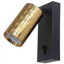 Светильник настенный Feron ML1880 PRISM под лампу GU10 MR16, черный золото