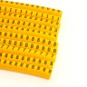 Кабель-маркеры наборные 0-9 STEKKER CBMR25-S1 для провода сечением до 4мм2, желтый (10 отрезков по 30 шт) 49392 