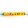 Кабель-маркеры наборные 0-9 STEKKER CBMR25-S1 для провода сечением до 4мм2, желтый (10 отрезков по 30 шт) 49392 