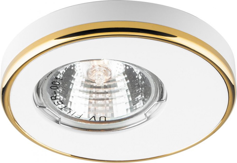 Светильник потолочный  MR16 MAX50W 12V G5.3,  белый, золото ,DL1A