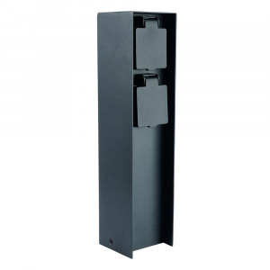 Розетка уличная Feron TM200, 220-230V, 16A, IP44, 70*70*300мм, черный Розетка уличная Feron TM200, 220-230V, 16A, IP44, 70*70*300мм, черный