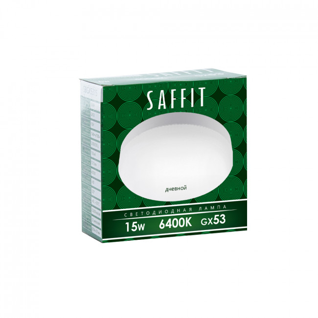 Лампа светодиодная SAFFIT SBGX5315 GX53 15W 230V 6400K, артикул SAFFIT 55193