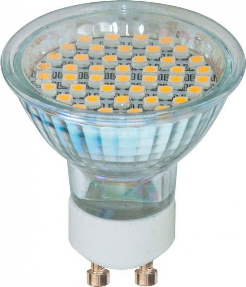 Лампа светодиодная, 44LED(3W) 230V GU10 6400K 44*50mm, LB-24