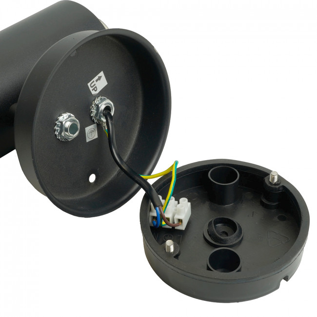 Светильник садово-парковый Feron DH046-B, Техно на стену, 18W E27 230V, черный, артикул FERON 51526