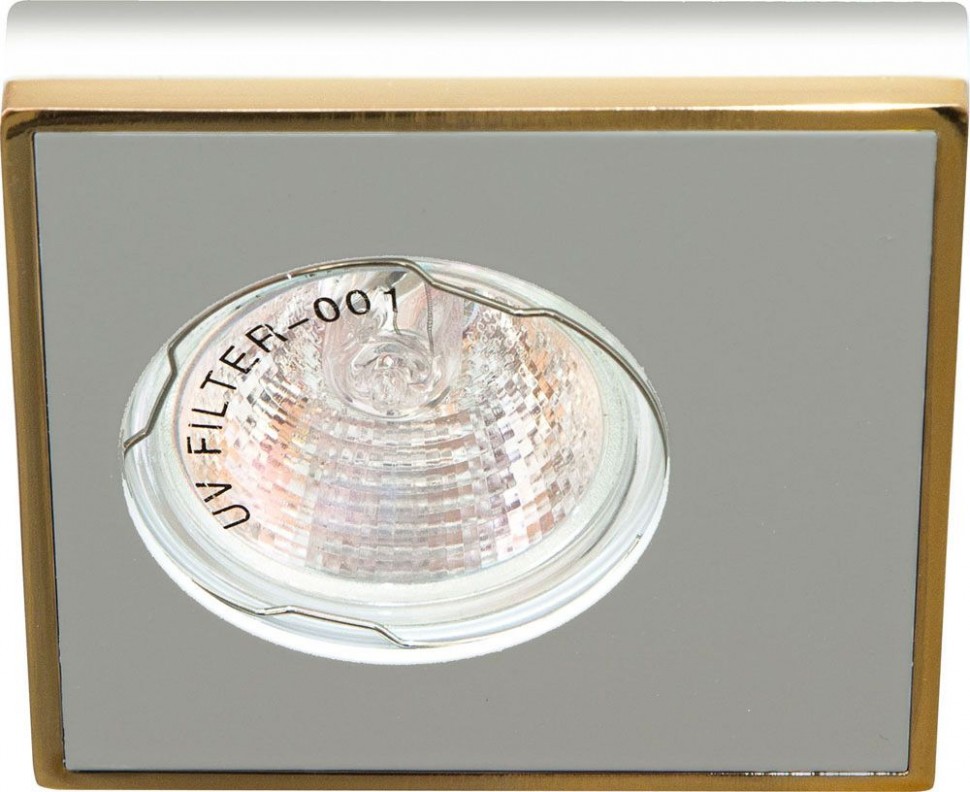 Светильник потолочный  MR16 MAX50W 12V G5.3, алюминий,золото, DL 2A