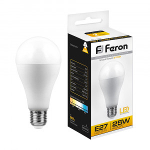 Лампа светодиодная Feron LB-100 Шар E27 25W 175-265V 2700K