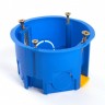 Подрозетник STEKKER EBX20-02-2 с лапками для полых стен, синий (без инд. стикера) 200шт 39351 