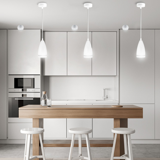 Светильник потолочный Feron HL3648 на подвесе GX53 15W 230V, белый 85*160, артикул FERON 48091