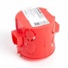 Подрозетник углубленный STEKKER для сплошных стен, красный EBX30-01-1 (GE40011-06) 49002 