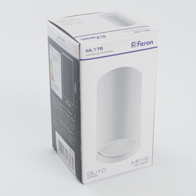 Светильник потолочный Feron ML176 MR16 GU10 35W 230V, белый, артикул FERON 40509