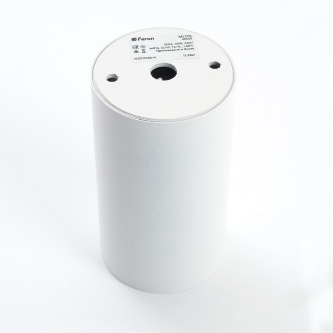 Светильник потолочный Feron ML176 MR16 GU10 35W 230V, белый, артикул FERON 40509